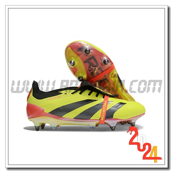 Adidas Scarpe Da Calcio Predator Elite Tongue SG Giallo/Nero/Arancia
