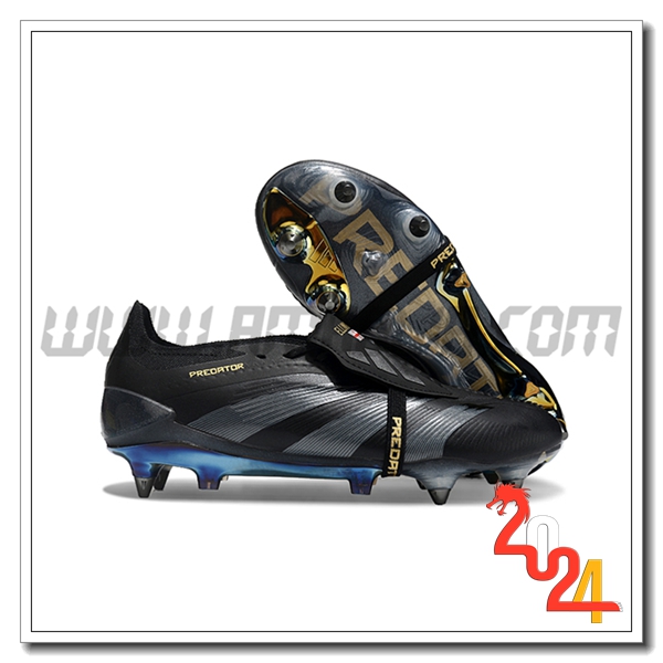 Adidas Scarpe Da Calcio Predator Elite Tongue SG Nero/Grigio