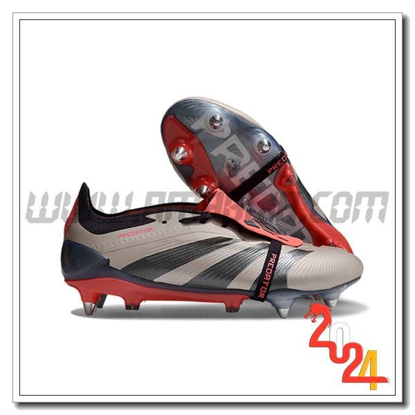 Adidas Scarpe Da Calcio Predator Elite Tongue SG Grigio/Nero/Arancia