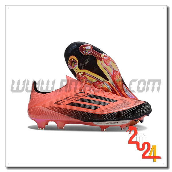 Adidas Scarpe Da Calcio F50+.1 FG Arancia/Nero -02