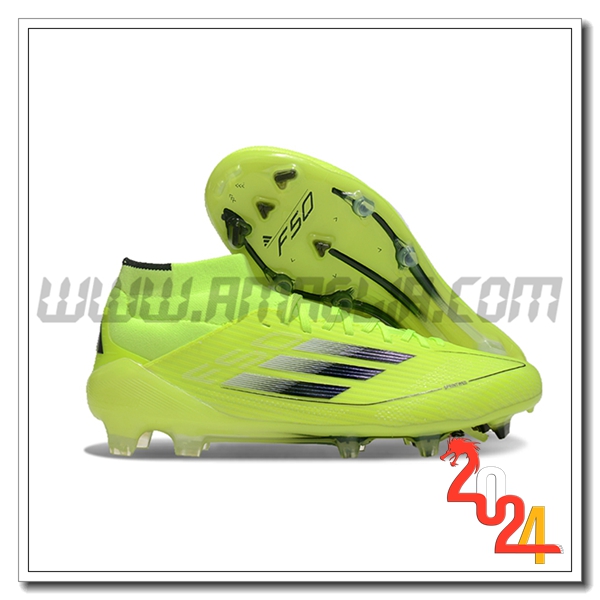 Adidas Scarpe Da Calcio F50 ELITE MID FG W Verde/Nero