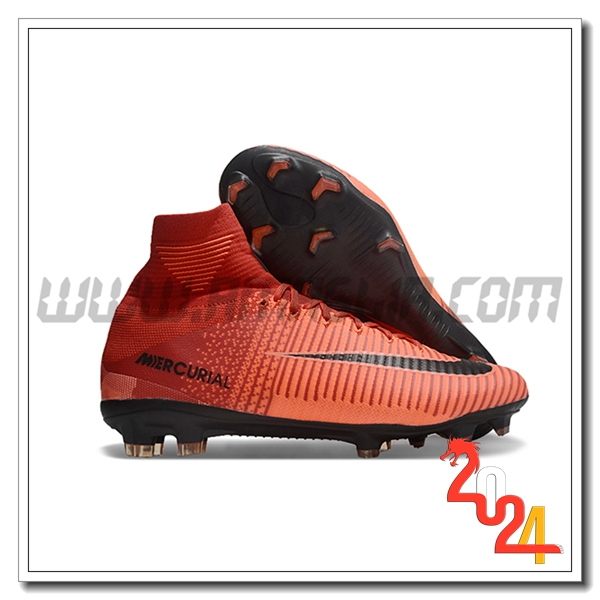 Nike Scarpe Da Calcio Zoom Superfly 5 Elite FG Arancia/Rosso/Nero