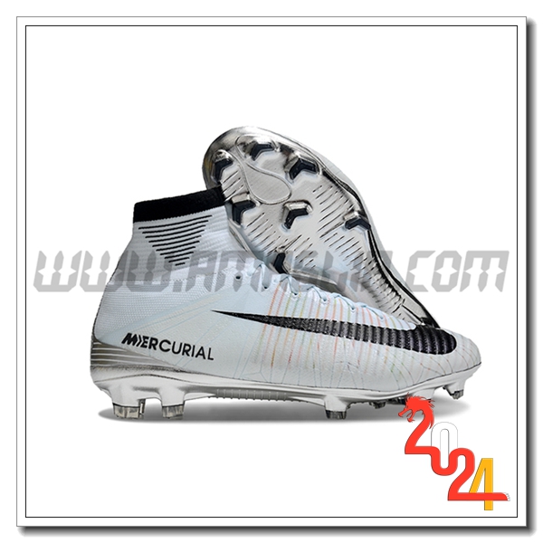 Nike Scarpe Da Calcio Zoom Superfly 5 Elite FG Bianco/Nero
