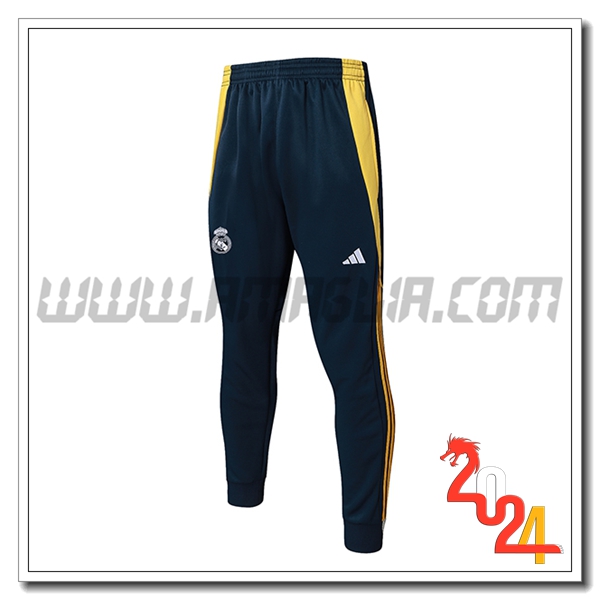 Pantaloni Allenamento Real Madrid Blu/Giallo 2024 2025 -05