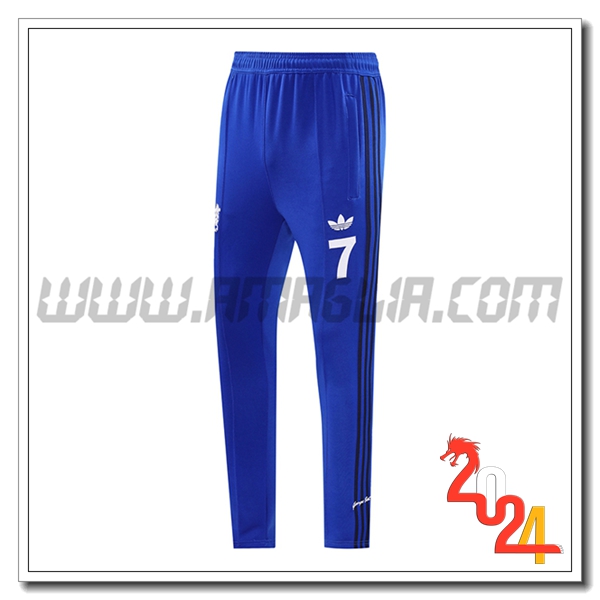 Pantaloni Allenamento Manchester United Blu 2024 2025 -02