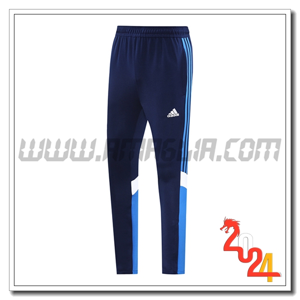 Pantaloni Allenamento Manchester United Blu/Bianco 2024 2025