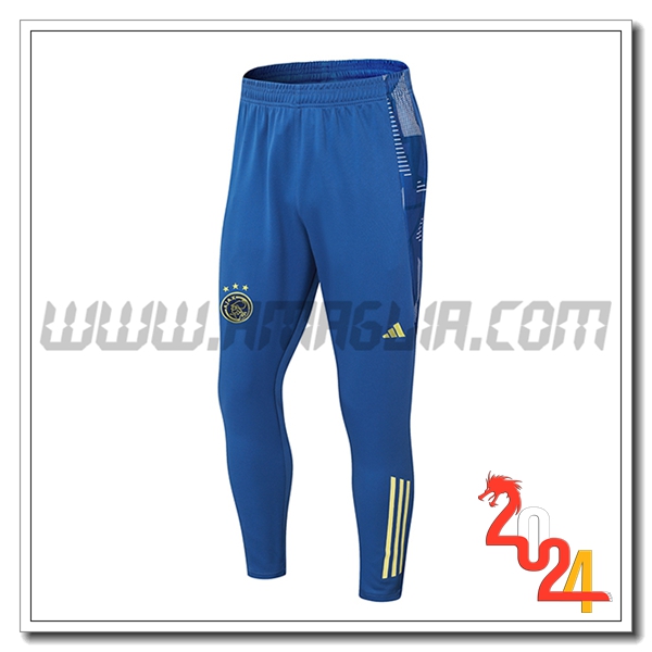 Pantaloni Allenamento Ajax Blu/Giallo 2024 2025 -02