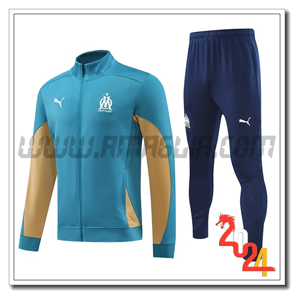 Tuta Allenamento Giacca Marsiglia Blu/Marrone 2024 2025