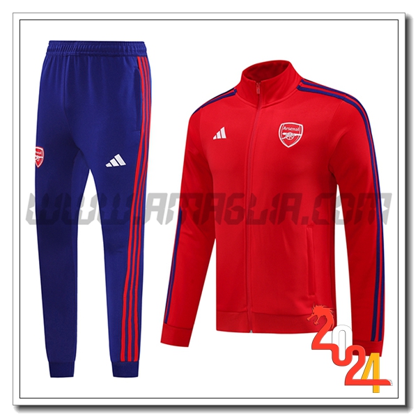 Tuta Allenamento Giacca Arsenal Rosso/Blu 2024 2025