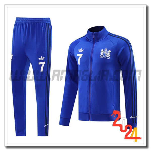 Tuta Allenamento Giacca Manchester United Blu 2024 2025