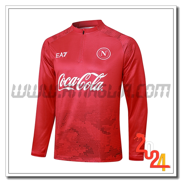 Felpa Allenamento SSC Napoli Rosso 2024 2025