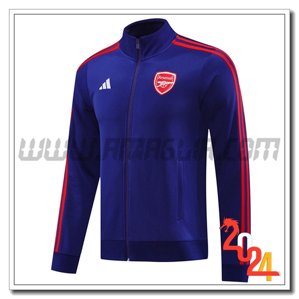 Giacca Calcio Arsenal Blu/Rosso 2024 2025 -02