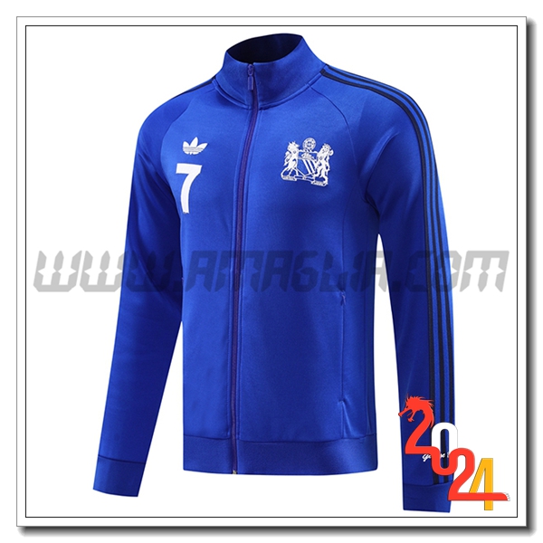 Giacca Calcio Manchester United Blu 2024 2025