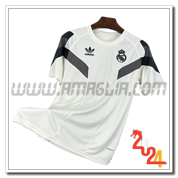 Maglia Calcio Real Madrid Edizione speciale 2024 2025 Bianco