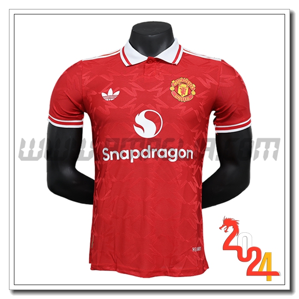 Maglia Calcio Manchester United Edizione speciale 2024 2025 Rosso