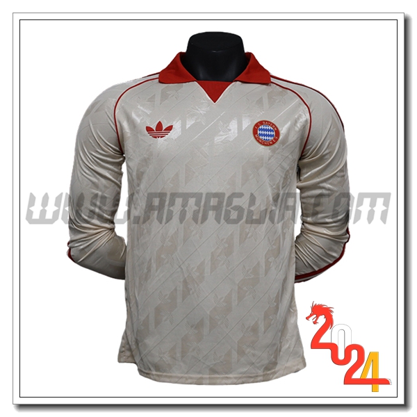 Maglia Calcio Bayern Monaco Maniche lunghe Edizione speciale 2024 2025 GIALLO