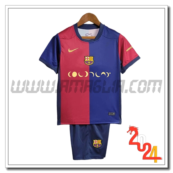 Prima Maglia Retro Barcellona Bambino x coldplay 2024 2025