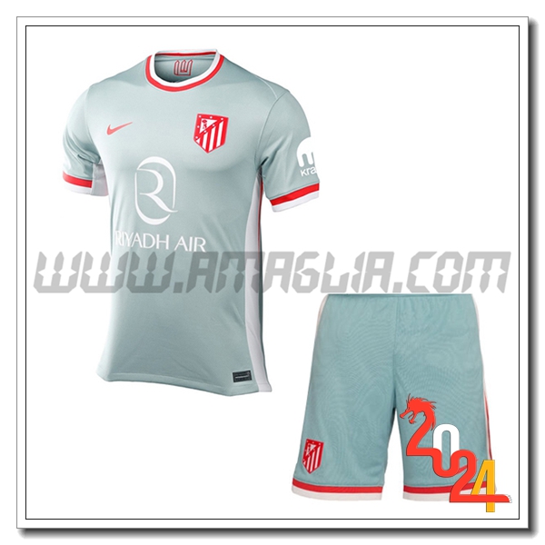 Seconda Nuovo Kit Maglia Atletico Madrid Bambino 2024 2025