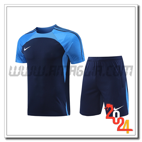 Kit Maglia Allenamento Nike Blu 2024 2025 -03