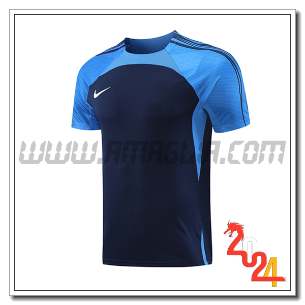 T Shirt Allenamento Nike Blu 2024 2025 -03