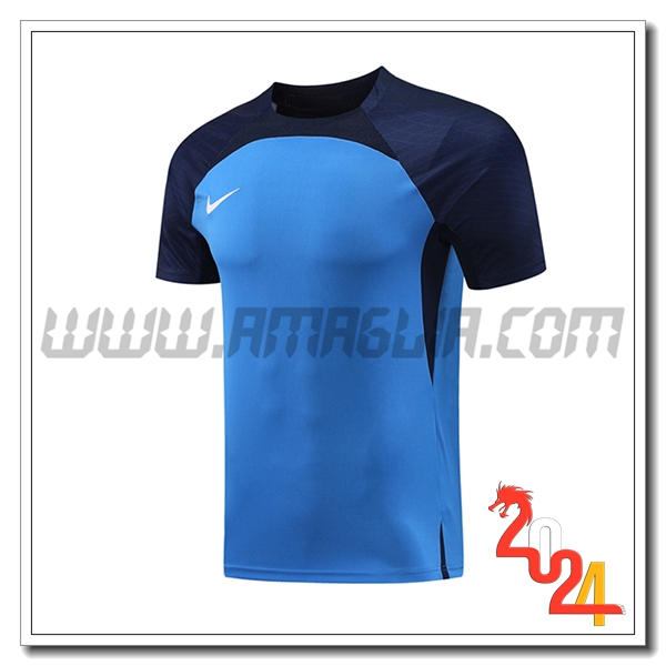 T Shirt Allenamento Nike Blu 2024 2025 -04