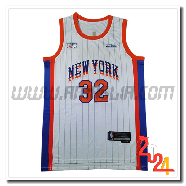 Maglia New York Knicks (TOWNS #32) 2024/25 Bianco/Arancia/Blu