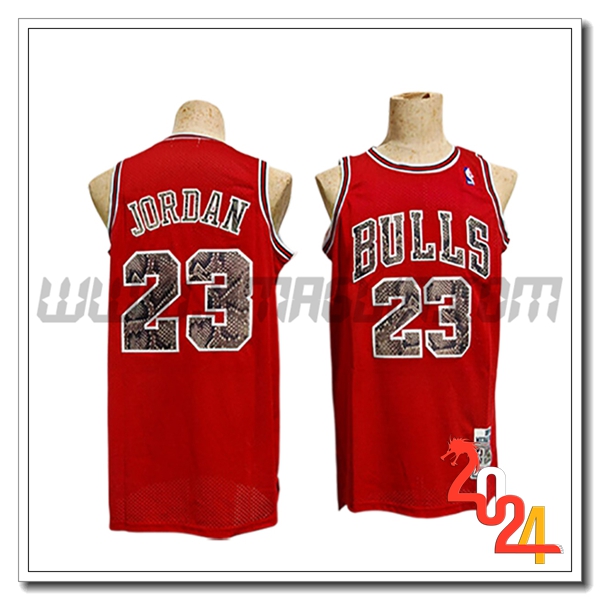 Maglia Chicago Bulls (JORDAN #23) 2024/25 Rosso/Nero -02