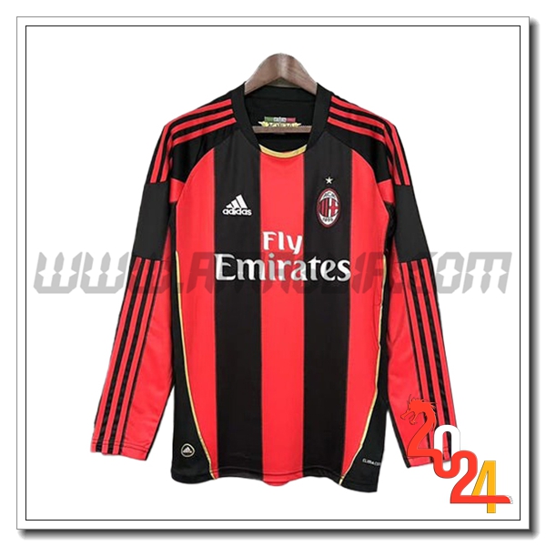 Seconda Maglia Retro AC Milan Maniche lunghe 2010/2011