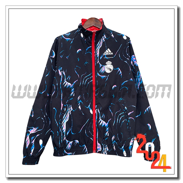 Giacca A Vento Real Madrid Blu Scuro 2024 2025 -02