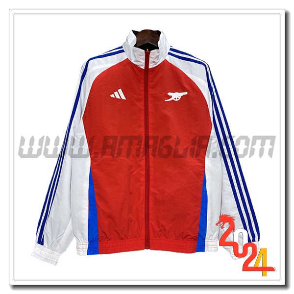 Giacca A Vento Arsenal Rosso/Bianco/Blu 2024 2025