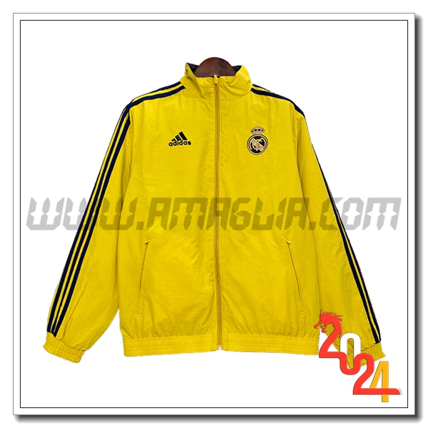 Giacca A Vento Real Madrid Giallo/Nero 2024 2025