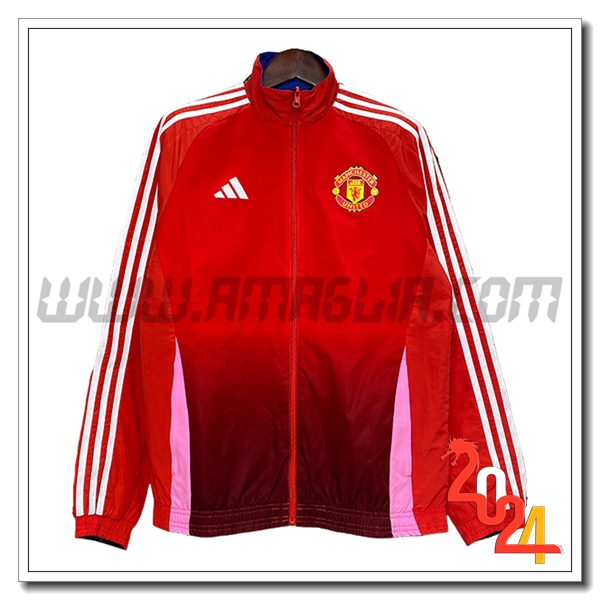 Giacca A Vento Manchester United Rosso 2024 2025 -02