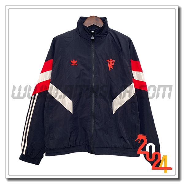 Giacca A Vento Manchester United Nero/Rosso/Bianco 2024 2025