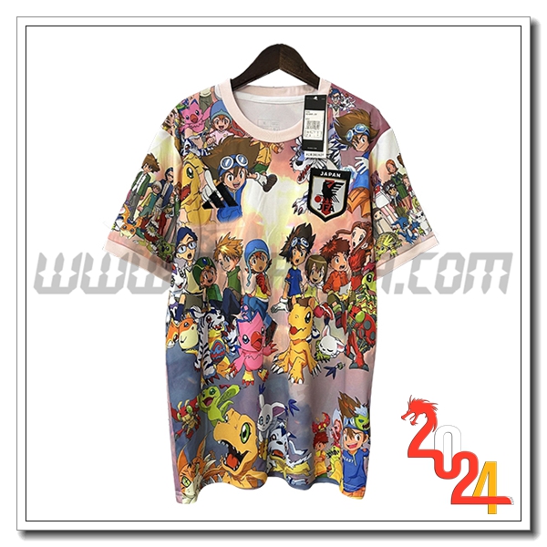 Maglia Squadra Giappone Edizione speciale Digimon 2024 2025 Arancia