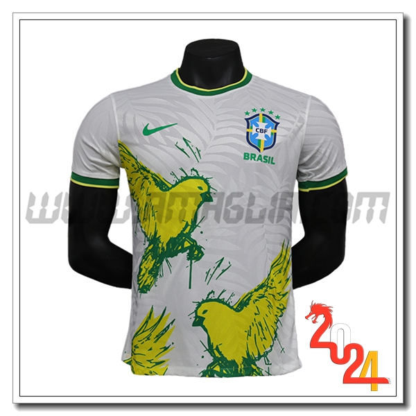 Maglia Squadra Bresil Edizione speciale 2024 2025 Bianco