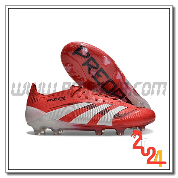 Adidas Scarpe Da Calcio 25 Predator Elite FG Rosso/Bianco
