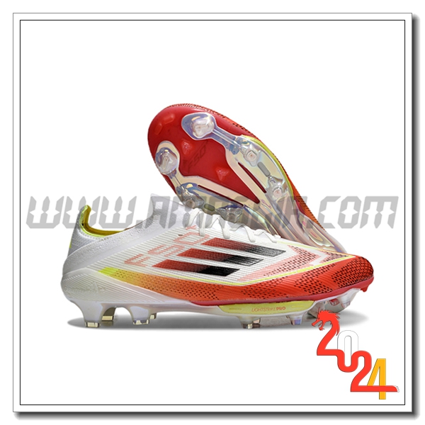 Adidas Scarpe Da Calcio F50+.1 FG Bianco/Rosso