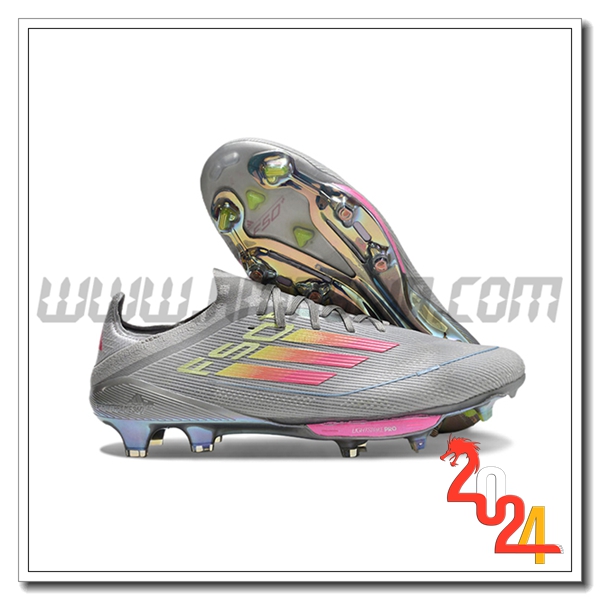 Adidas Scarpe Da Calcio F50+.1 FG Grigio/Rosa