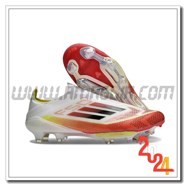 Adidas Scarpe Da Calcio F50+ FG Bianco/Rosso