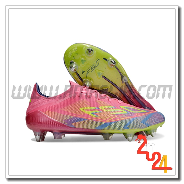 Adidas Scarpe Da Calcio F50 Elite SG Rosa/Verde/Blu