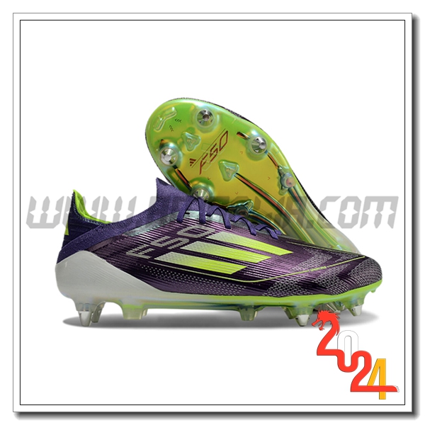 Adidas Scarpe Da Calcio F50 Elite SG Verde/viola