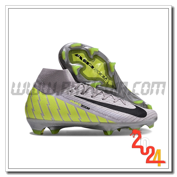 Nike Scarpe Da Calcio Air Zoom Mercurial Superfly IIX Elite FG Grigio/Verde/Nero