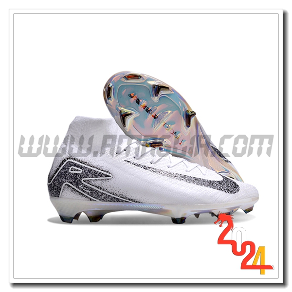 Nike Scarpe Da Calcio Air Zoom Mercurial Superfly IIX Elite FG Bianco/Nero