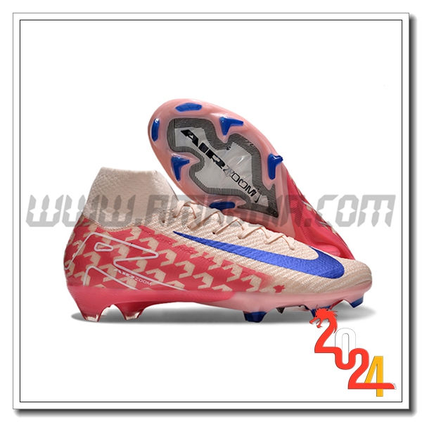 Nike Scarpe Da Calcio Air Zoom Mercurial Superfly IIX Elite FG Rosa/Rosso/Blu