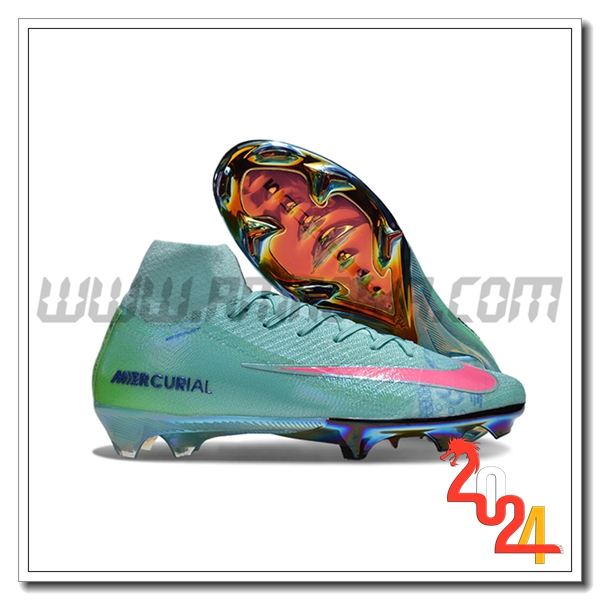Nike Scarpe Da Calcio AIR Zoom Mercurial Vapor 16 Elite XXV FG SE Verde/Rosa
