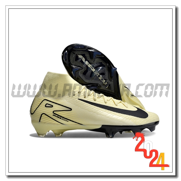 Nike Scarpe Da Calcio Air Zoom Mercurial Superfly IIX Elite FG Giallo/Nero -02
