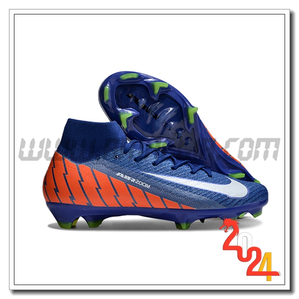 Nike Scarpe Da Calcio Air Zoom Mercurial Superfly IIX Elite FG Blu/Arancia/Bianco