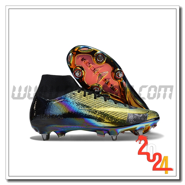 Nike Scarpe Da Calcio Air Zoom Mercurial Superfly IIX Elite SG Nero/Giallo