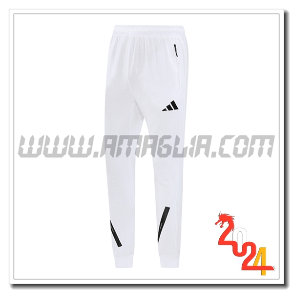 Pantaloni Allenamento Adidas Bianco/Nero 2024 2025