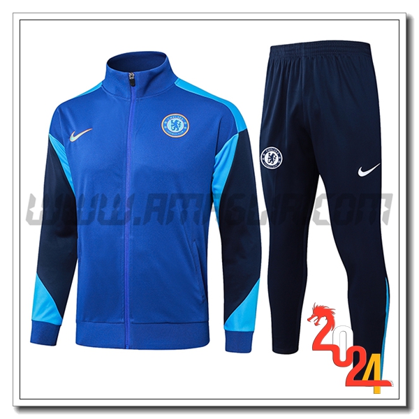 Tuta Giacca Allenamento FC Chelsea Blu 2024 2025